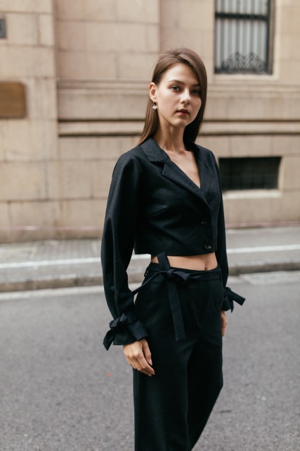 Black Short Blazer
