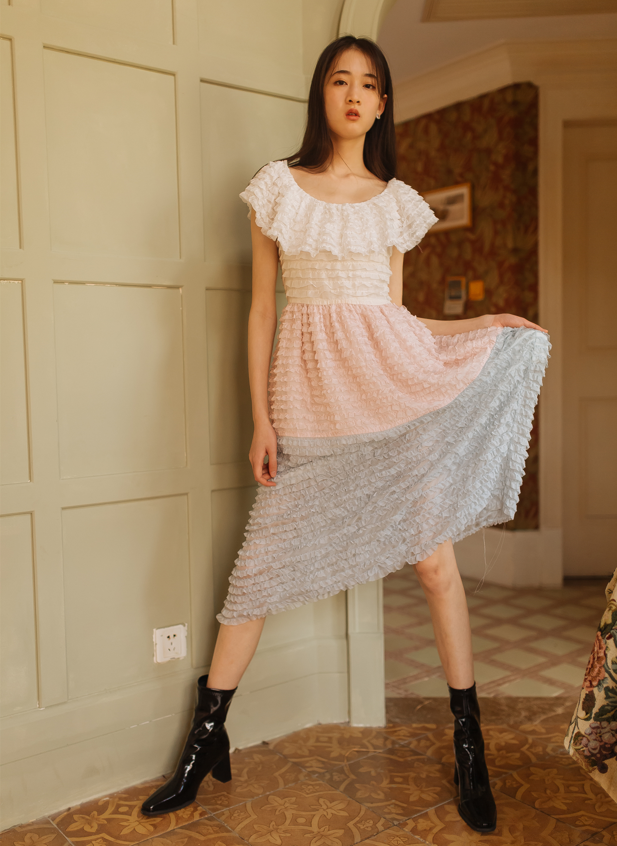 Multiple Color Cake Dress