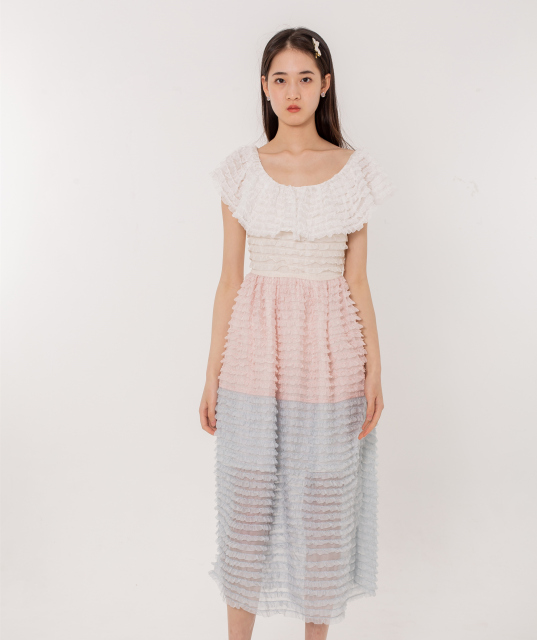 Multiple Color Cake Dress