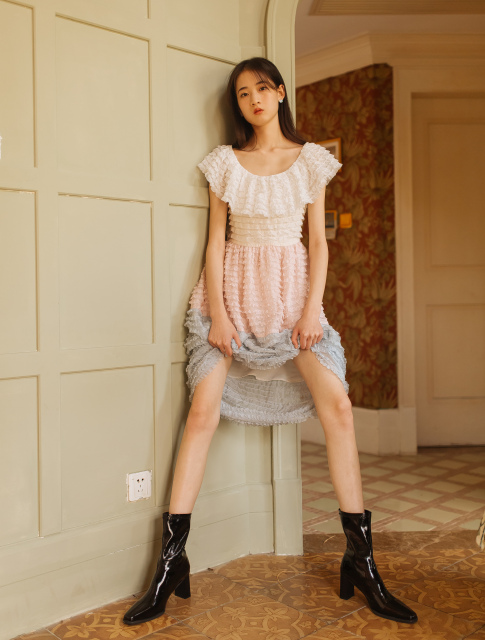 Multiple Color Cake Dress