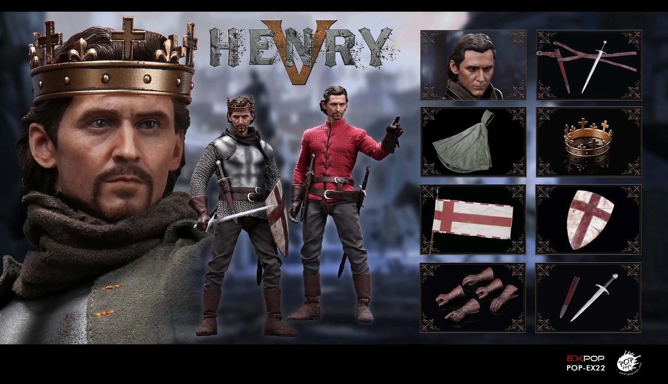 POPTOYS 1/6 EX22 King Henry V of England with two heads