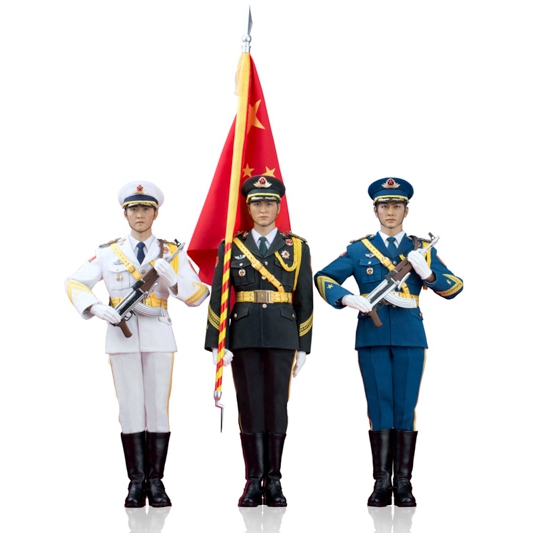 POPTOYS EX19004 1/6 中国人民解放军海陆空三军仪仗队三军豪华套装版