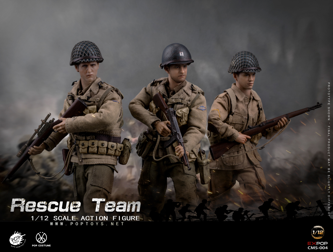 POPTOYS 1/12 CMS004 World War II US rescue team captain / sniper