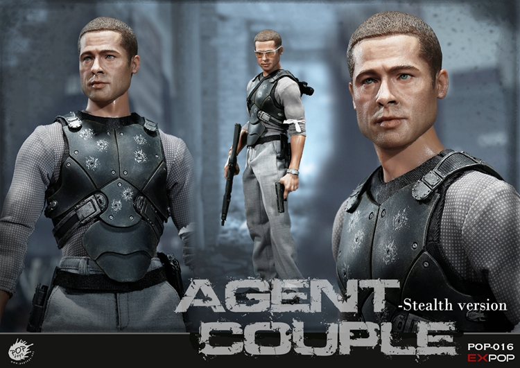 POPTOYS EX016 1 / 6 agent couple -- Mr. Smith movable doll