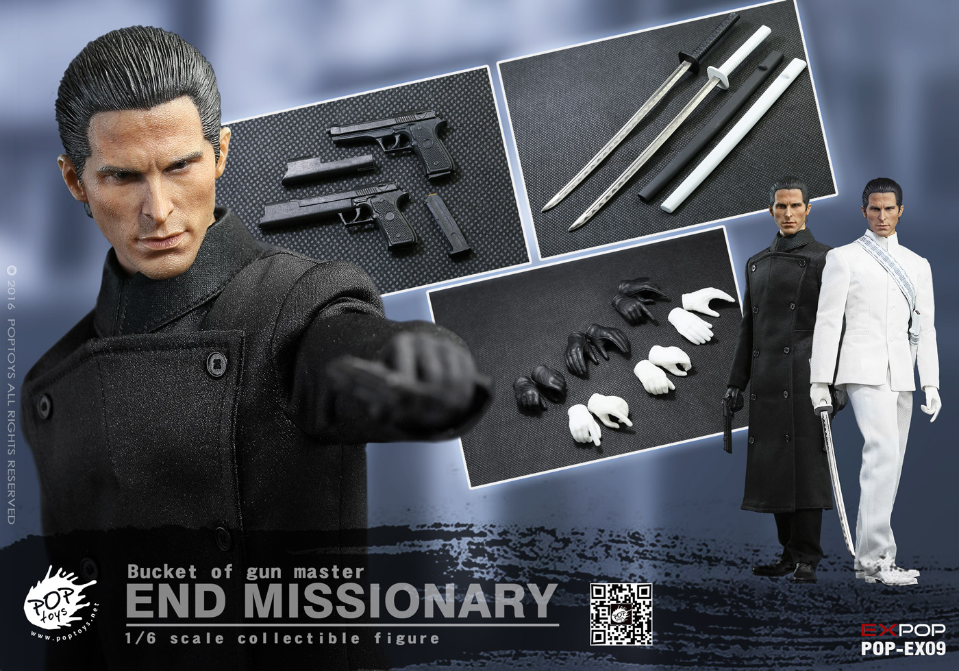 POPTOYS EX09 1 / 6 the apocalyptic missionary, gun fighting master bell