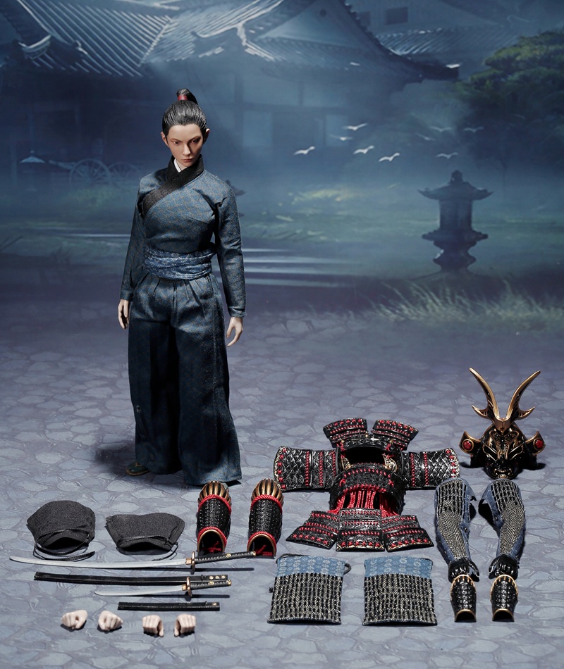 POPTOYS 1/6 W003 女将系列 蝴蝶盔女武士 旧色铠甲 A款普通版 B款豪华版