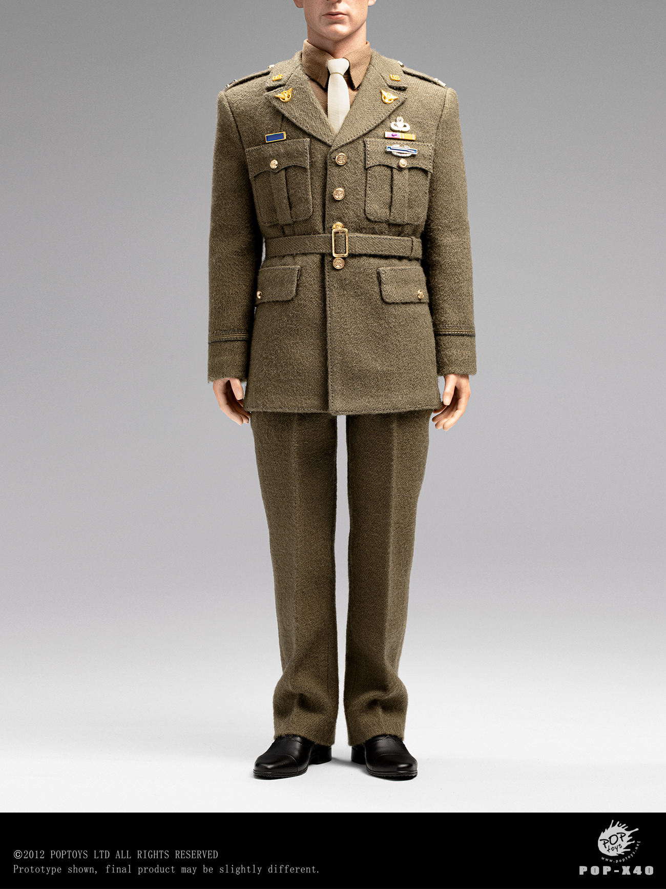 POPTOYS1/6POP-X40美国队长制服套盒-重制版