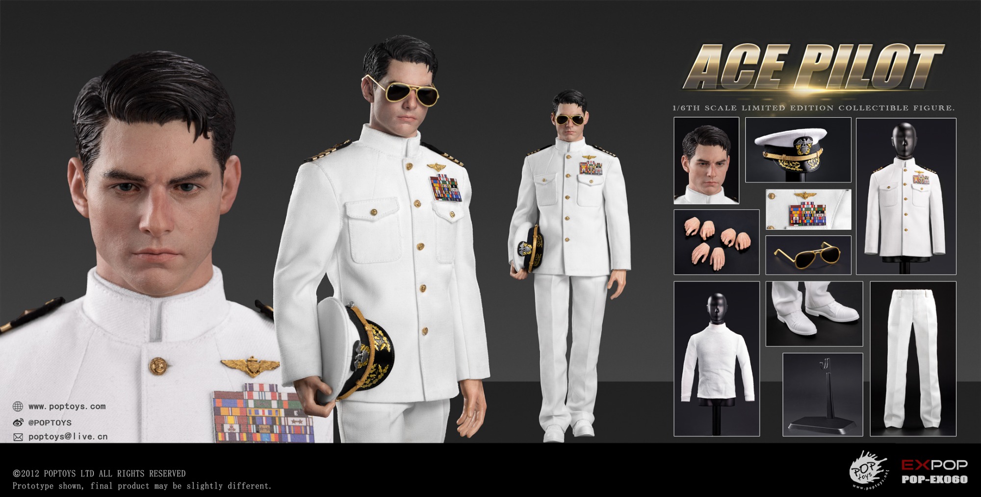 POPTOYS 1/6 ACE Pilot EX060 Uniform Version