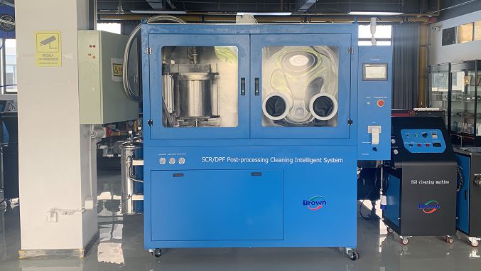 Diesel Engine SCR/DPF Post-processing Intelligent System Cleaning Machine