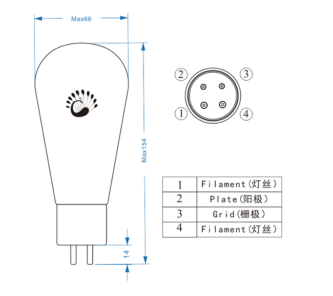 Psvane Acme Series A2A3 Vacuum Tubes 2A3 2A3-T