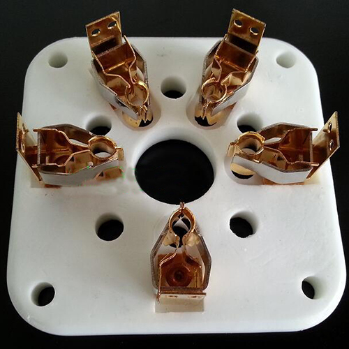 1PC Gold plated GZC5-A 5pin HIFI Diy Audio Vacuum Valve Tube socket for 4-125 4-400A 803