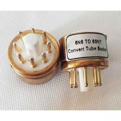 1PC 6N6 TO 6SN7 Vacuum Tube socket Convert Adapter for AMP DIY