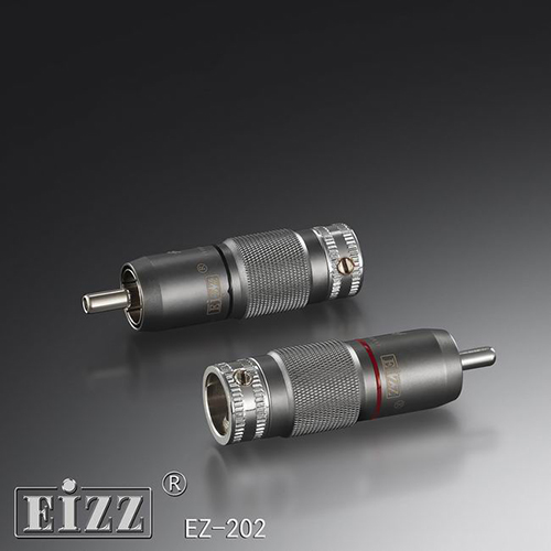 1PC EIZZ EZ-202 Male RCA Plug Rhodium Plated phosphor bronzeTeflon