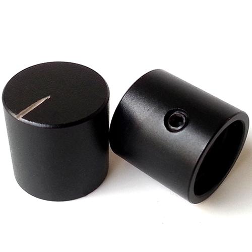 1PC 15X15mm Dull Polish Black Aluminium volume potentiometer Knob for Guitar Amplifier 6.0mm