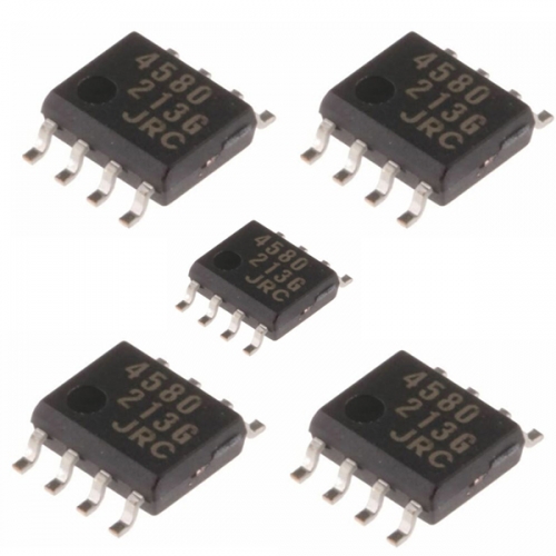 1PC NJM4580E JRC4580E 4580 SOP8 Dual amplifier chips Op Amp 15MHz, 8-Pin EMP