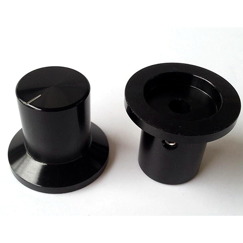 1PC 30X18X26MM Black Aluminium volume potentiometer Knob for Guitar Amplifier 6.0mm YDAN-60