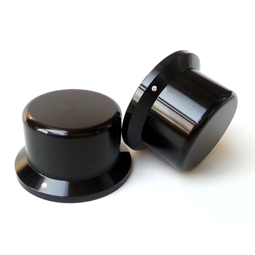 1PC 44X35X25MM Bright BLACK color Aluminium volume potentiometer Knob for Guitar Amplifier 6.0mm