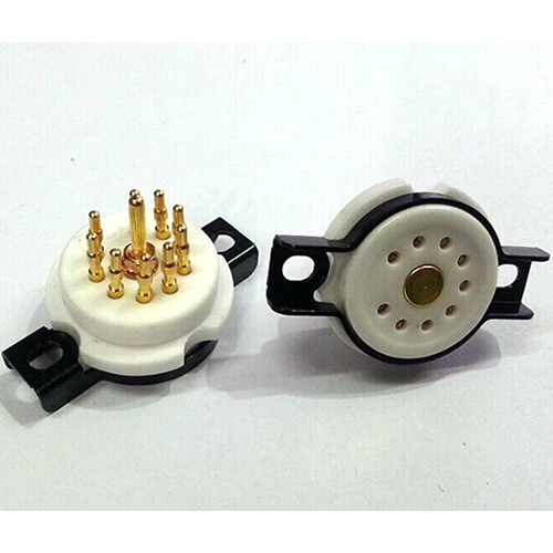 1PC EIZZ 9pin Ceramic Vacuum Tube Socket for 6DJ8 EL84 6922 6BM8 6BQ5 EL84