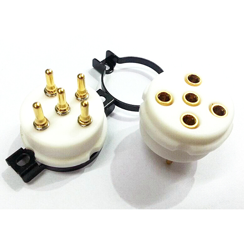 1PC EIZZ 5 pin Telflon Vacuum Tube Socket for PX4 PX5 U18 U19 1064