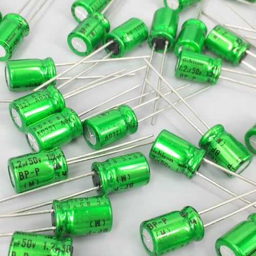 Nichicon 1.2UF 50V BP-P 85℃ AUDIO Grade Electrolytic Capacitors