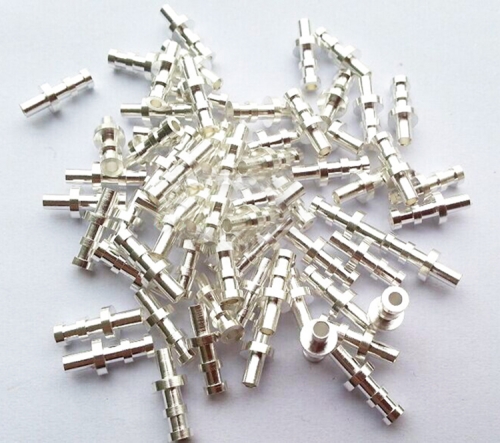 1PC Silver  Plated Copper Turrets Posts Lugs FOR 3mm or 2mm Tube Guitar Amp Tag Board