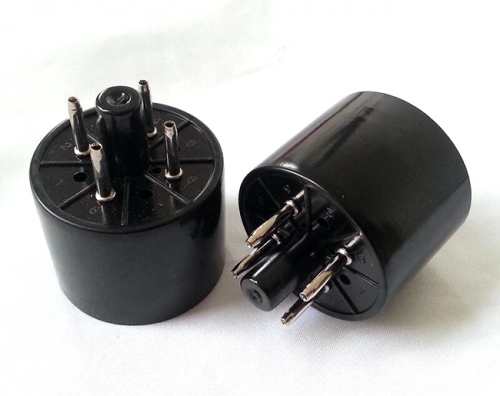 1PC Silver plated bakelite 4pin Vacuum Tube Socket for 300B 2A3 811 572B 274A
