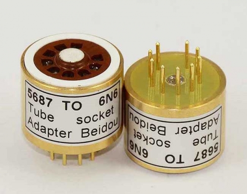 1PC handmade 5687 TO 6N6 Vacuum Tube socket Adapter