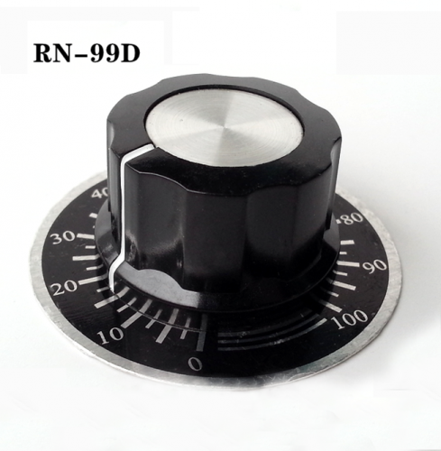 1PC Bakelite Knob RN-99D with Dial scale for Guitar Amplifier Knob volume potentiometer knob 6.4mm Hole