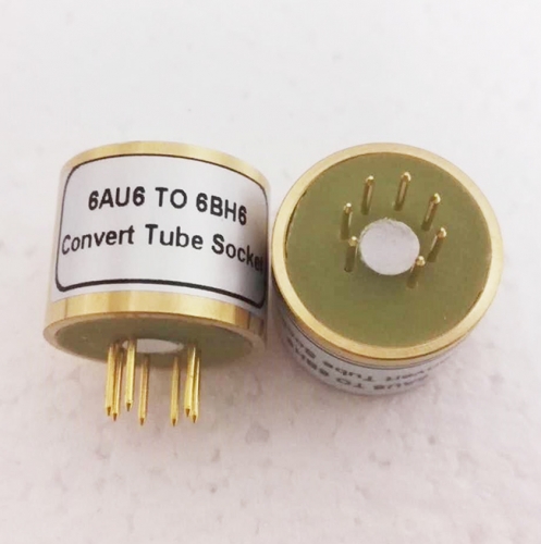 1PC 6AU6 to 6BH6  tube adapter socket converter gold plated pins