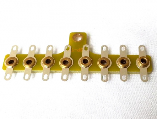 1PC Tube Audio Guitar AMP DIY 8pin 8-post T-Style Tag Strip Board Turret Board Terminal Lug Board Tag Board