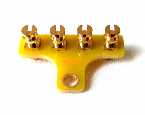 1PC T-Style 4-post Brass Tube Audio Amps DIY Tag Strip Tag Board Turret Board HIFI Audio DIY