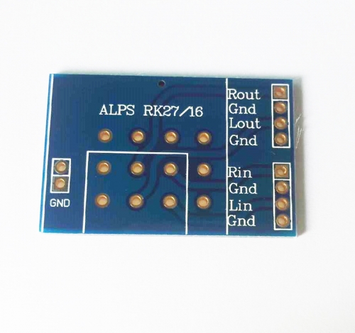 1PC Blue Connection PCB Solder PCB  immersion gold FR4 PCB  for ALPS RK27 RK16 amplifer volume potentiometer