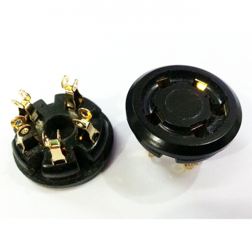 1PC FD422 807  Gold plated 5pin Vacuum Tube Socket adapter