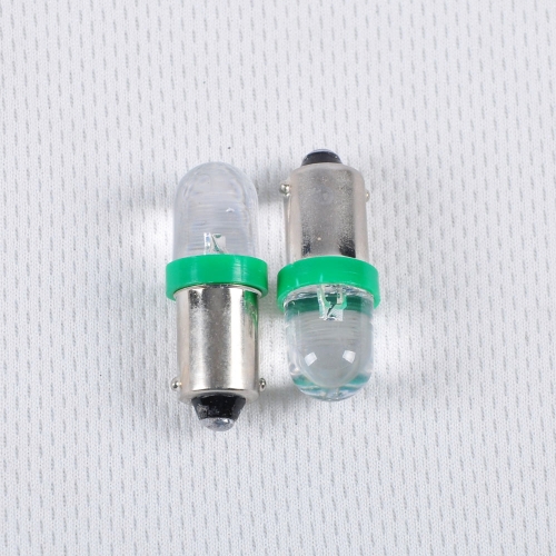 10 pcs DC 0.5W 6.3V Green Light LED Diode tube radio dial indication Lamp Light Bulb BAYONET pin base