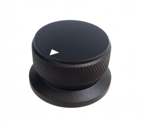 1PC  34X30.4X20mm Black Color Aluminium AMP volume potentiometer Knob 6.0mm hole YDAN-23