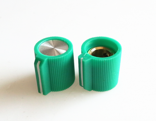 1PC Green Plastic potentiometer Knob 13X14mm for Marshall Guitar AMP Effect Pedal  6.35mm Hole