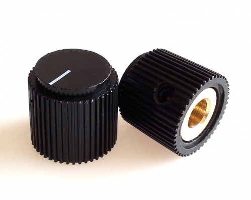 1PC Black Plastic potentiometer Knob 18.5X17.3mm for Marshall Guitar AMP Effect Pedal  6.35mm Hole