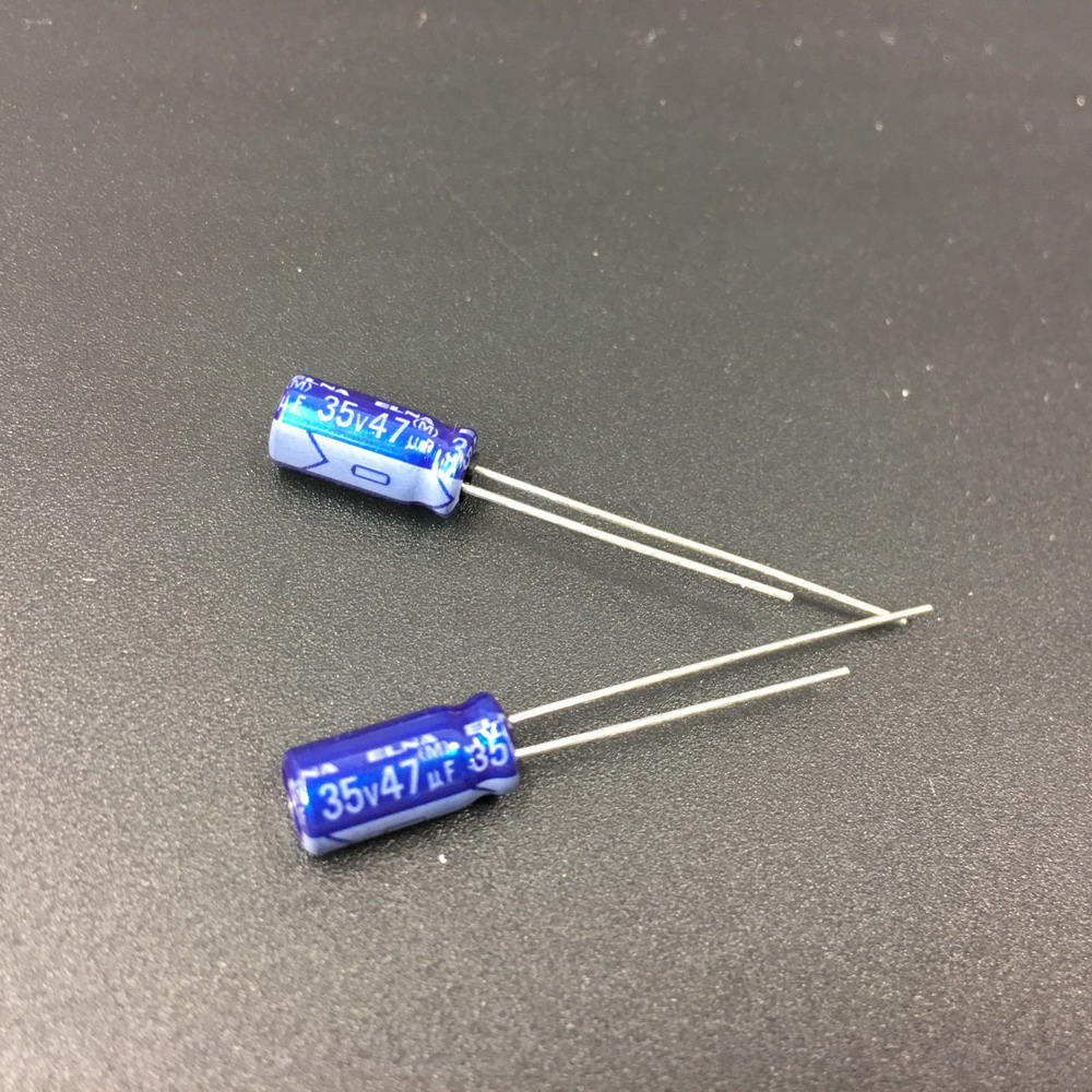 1PC ELNA 47UF 35V RE3 85℃ 5×11mm AUDIO Grade Electrolytic Capacitors