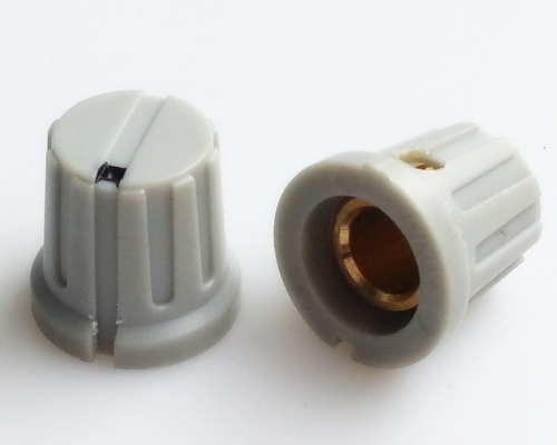 Grey Plastic potentiometer Knob 15.5*15mm for Marshall Guitar AMP Effect Pedal 6.4mm Hole YDPN-1
