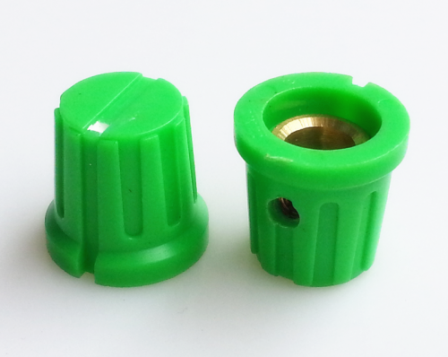 Green Plastic potentiometer Knob 15.5*15mm for Marshall Guitar AMP Effect Pedal 6.4mm Hole YDPN-1