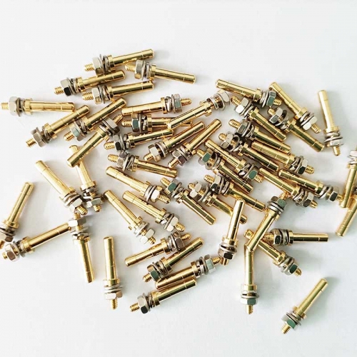 1pc Gold Plated Brass Turret Board Terminal Lug Posts Tag Strip for Guitar AMP Vintage Audio Amplifier DIY Porject