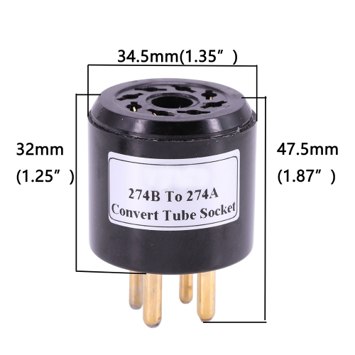 1PC  Tube DIY Adapter Socket Converter 274B TO 274A 5Z3 80 WE274A