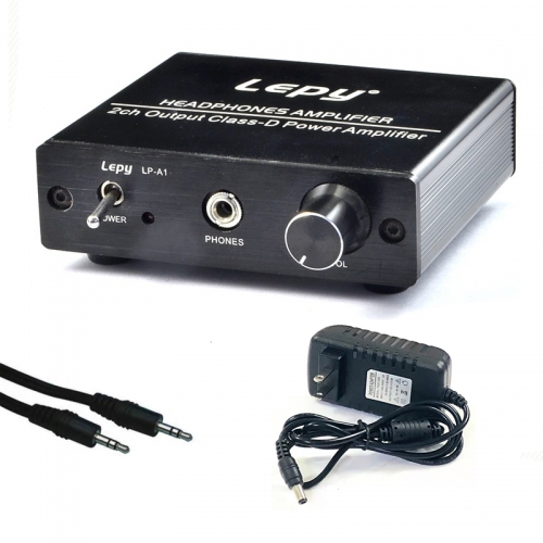 1pc LP-A1 Digital Hi-Fi Stereo Audio Mini Headphone Amplifier 2ch Output Class-D power amplifier  with adapter cable