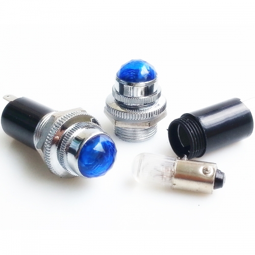1PC Blue color Tube AMP radio dial indication Lamp Light with 6.3V 0.15A Bulb BAYONET pin