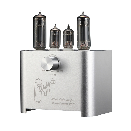 1pc Mini2013 6J1 6P1 Vacuum Tube Amplifier Hifi Audio Stereo Desktop Tube AMP Vintage Integrated AMP Home Audio 3W+3W