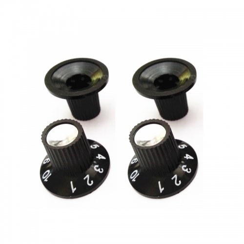 23.5x18mm Plastic potentiometer Knob for Guitar AMP Effect Pedal 6.0mm hole peduncular shaft YDPN-5