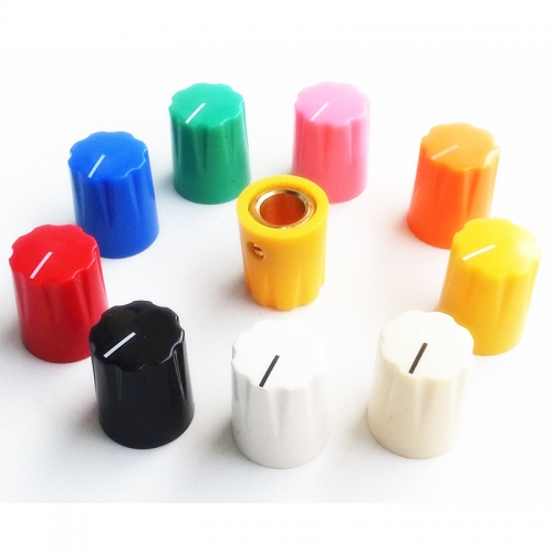 Davies 1900H Clone Potentiometer Knob 9colors Plastic potentiometer Knob 13x16mm for Marshall Guitar AMP Effect Pedal 6.4mm Hole YDPN-4