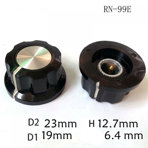 1PC 19x12.7mm Bakelite knob Amplifier Knob volume potentiometer knob for Guitar amplifier 6.4mm Hole RN-99E