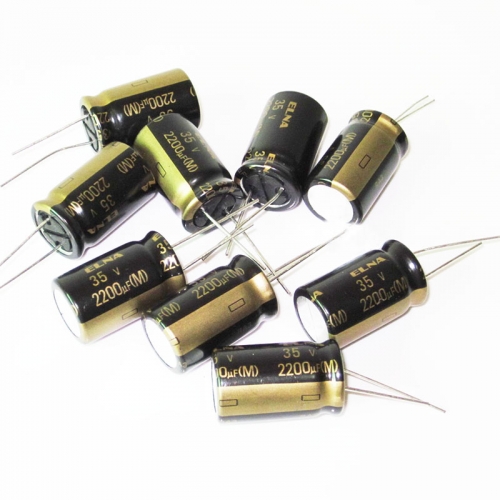 1PC 16x25mm RA3 ELNA 35V 2200UF AUDIO Grade Electrolytic Capacitors  85℃ FOR HIFI DIY