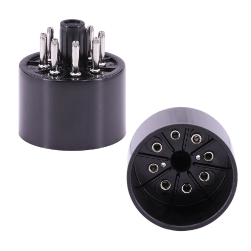 Tin plated Black Tube Socket S8AES Bakelite Tube Base For KT88 KT66 6550 EL34 GZ34 Vacuum Tube Amp HIFI DIY